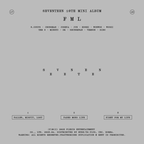 Seventeen - SEVENTEEN 10th Mini Album 'FML'